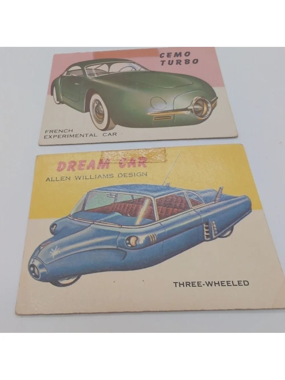 1954 Topps Car Card Set 6 Prototypes Cemo Turbo, Lucciola, Allen Williams++